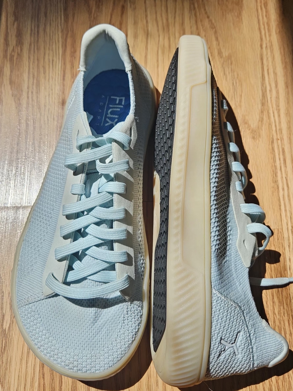 Flux Adapt Minimalist Running Shoes Light Blue Gum - Unisex M8 / W9.5 - Picture 10 of 16